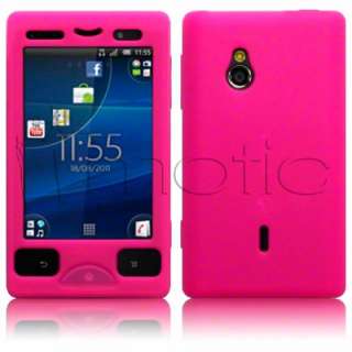 Funda de silicona para Sony Ericsson Xperia Mini Pro SK17i color Rosa 