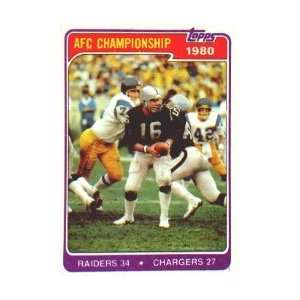  1981 Topps #493 AFC Championship Raiders 1980