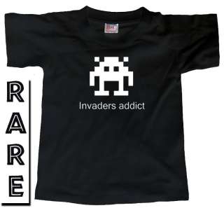 INVADERS ADDICT (Space Atari 2600 Amiga Retro) T SHIRT  