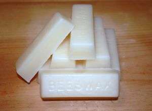 OZ WHITE BEESWAX BARS NO ADDITIVES TRIPLE FILTERED  