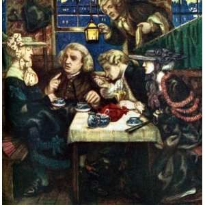   Gabriel Rossetti   24 x 24 inches   Dr Johnson at the Mitre Home