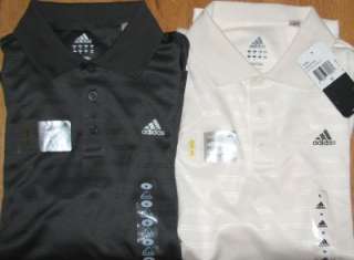 Adidas golf polo shirt Mens Med Large quick dry NEW  