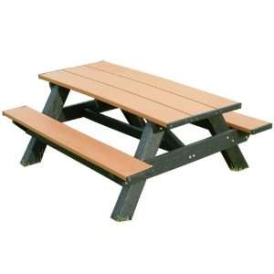  Polly Products Standard 6 Feet Picnic Table   Cedar with 