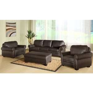   Birmingham Premium Italian Leather Sofa Set