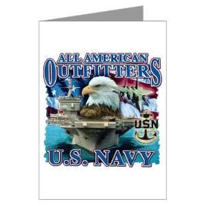  Greeting Card All American Outfitters US Navy Bald Eagle 