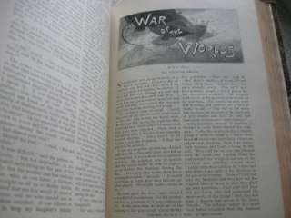 Wells THE WAR OF THE WORLDS Complete True 1st Printing,Leather 