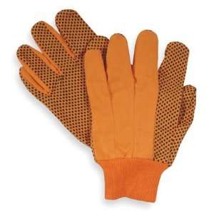 com Gloves, Brite Force High Visibility Glove,Canvas,Hi Vis,PVC Dots 