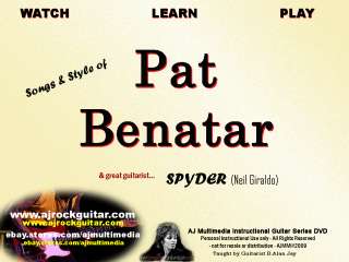 Custom Guitar Lessons, Learn Pat Benatar  