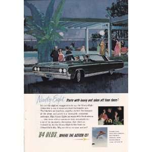  1964 Ad Oldsmobile Ninety Eight Original Antique Car Print 