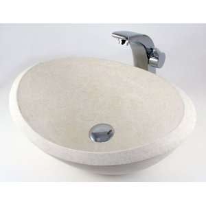 Oman Beige Marble Stone Countertop Bathroom Lavatory Vessel Sink   19 