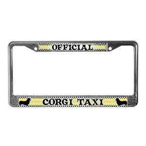   Taxi Pembroke Pets License Plate Frame by  