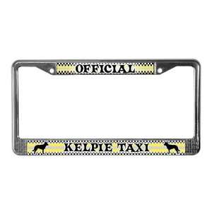  Official Kelpie Taxi Pets License Plate Frame by  