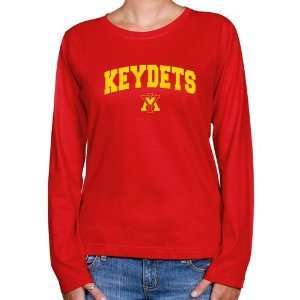 Virginia Military Institute Keydets Ladies Red Logo Arch Classic Fit T 