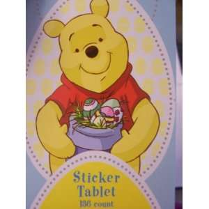 Disney Winnie the Pooh Easter Sticker Tablet ~ 136 Stickers (Honey 
