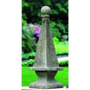  Campania International Rustic Medium Obelisk Cast Stone Garden 