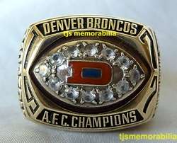 1977 DENVER BRONCOS AFC CHAMPIONSHIP RING  