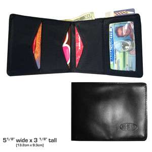   Leather Super Skinny Bifold Wallet, Worlds Thinnest Wallet  