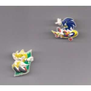 SONIC THE HEDGEHOG Sonic & Tails Classic 2 Pin PVC Set 