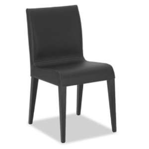  Eudora Leather Chairs (Set of 2)
