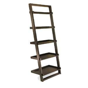  Winsome 5 Tier Leaning Bookcase