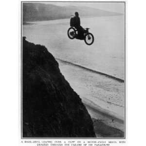  Disastrous Motorbike Stunt, California, 1926 Stretched 