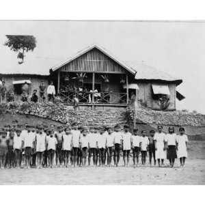  early 1900s photo School at Anao, Ifugaos graphic 