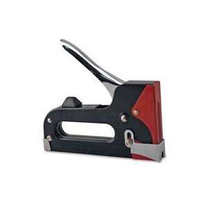 , Black/Red   Sold as 1 EA   Heavy duty staple tacker features a gun 