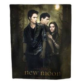 Twilight New Moon Fleece Throw Blanket Edward, Jacob & Bella Neca 