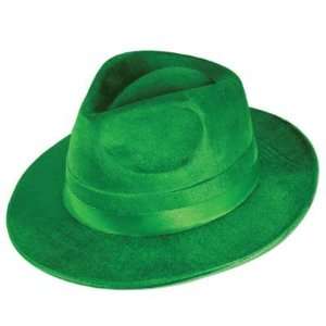 Beistle   30743   Green Vel Felt Fedora  Pack of 12  