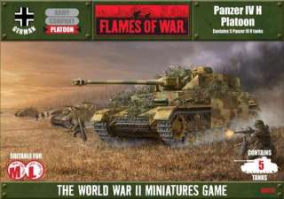 Panzer IVH Platoon Flames of War GBX10   