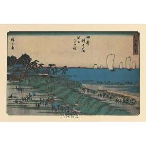  View of Yedo by Utagawa (Ando Tokutaro) Hiroshige. Size 9 