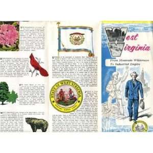  1950s West Virginia Facts History Brochure Mountain 