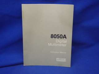 Fluke 8050A Digital Multimeter Instruction Manual  