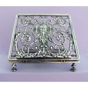  Bible Stand Silver Plated Brass   11 1/4 x 10 x 9 