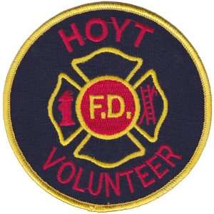  Vintage Hoyt Volunteer Fire Dept 4 Patch 