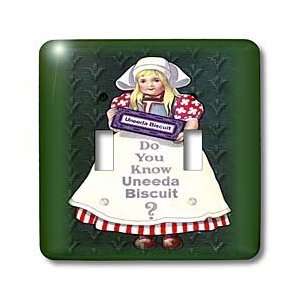  Florene Vintage   Lady For Flour Ad   Light Switch Covers 