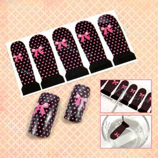 25 Different Styles Professional Nail Art Decals Water Stickers Full 