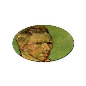  Another Self Portrait By Vincent Van Gogh Oval Sticker 