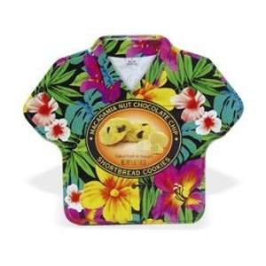 Hawaiian Macadamia Chocolate Chip Cookies in Aloha Shirt Tin In Bloom