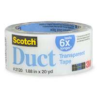 Scotch Transparent Duct Tape 1.88 in x 20 yds  