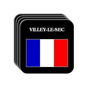  France   VILLEY LE SEC Set of 4 Mini Mousepad Coasters 