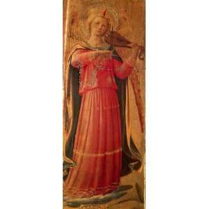 FRAMED oil paintings   Fra Angelico   24 x 60 inches   Musician angel