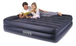 Intex Pillow Rest Queen Air Bed Mattress with Pump  