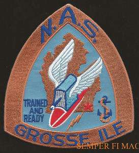 US NAVAL AIR STATION NAS GROSSE ILE PATCH USS US NAVY  
