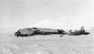 Photo 1959 60 McMurdo Station Antarctica Crash Lockheed Super 