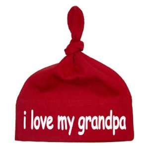  So Relative Red Knotted Baby Infant Hat Cap   I Love My 