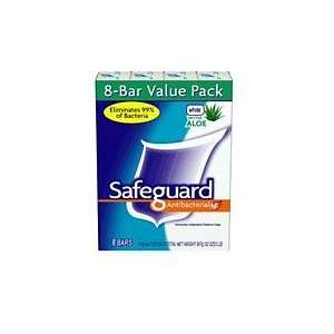  Safeguard Deodorant Bath Soap White With Aloe Value Pack 