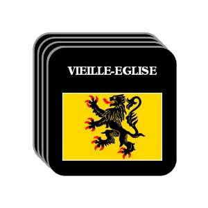 Nord Pas de Calais   VIEILLE EGLISE Set of 4 Mini Mousepad Coasters