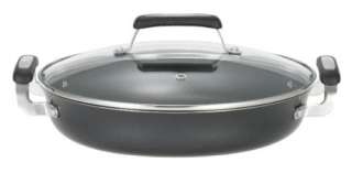 New T Fal Covered 12 Saute Pan w/ Glass Lid & 2 Handles  