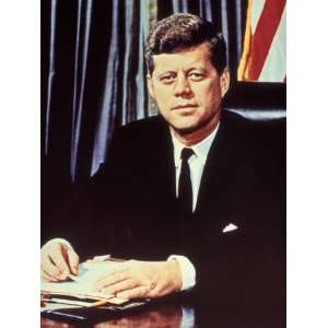  Portrait of President John F. Kennedy, from the TV Show, JFK 
